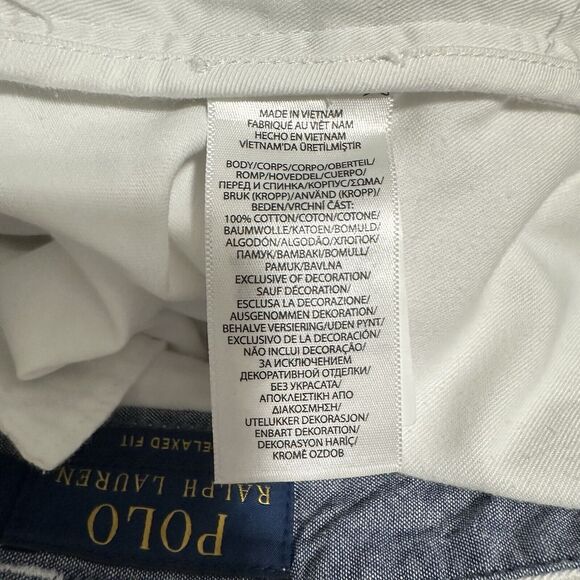 Polo Ralph Lauren Men’s Size 42 White Relaxed Fit Chino 10” Inseam Shorts - Picture 4 of 8